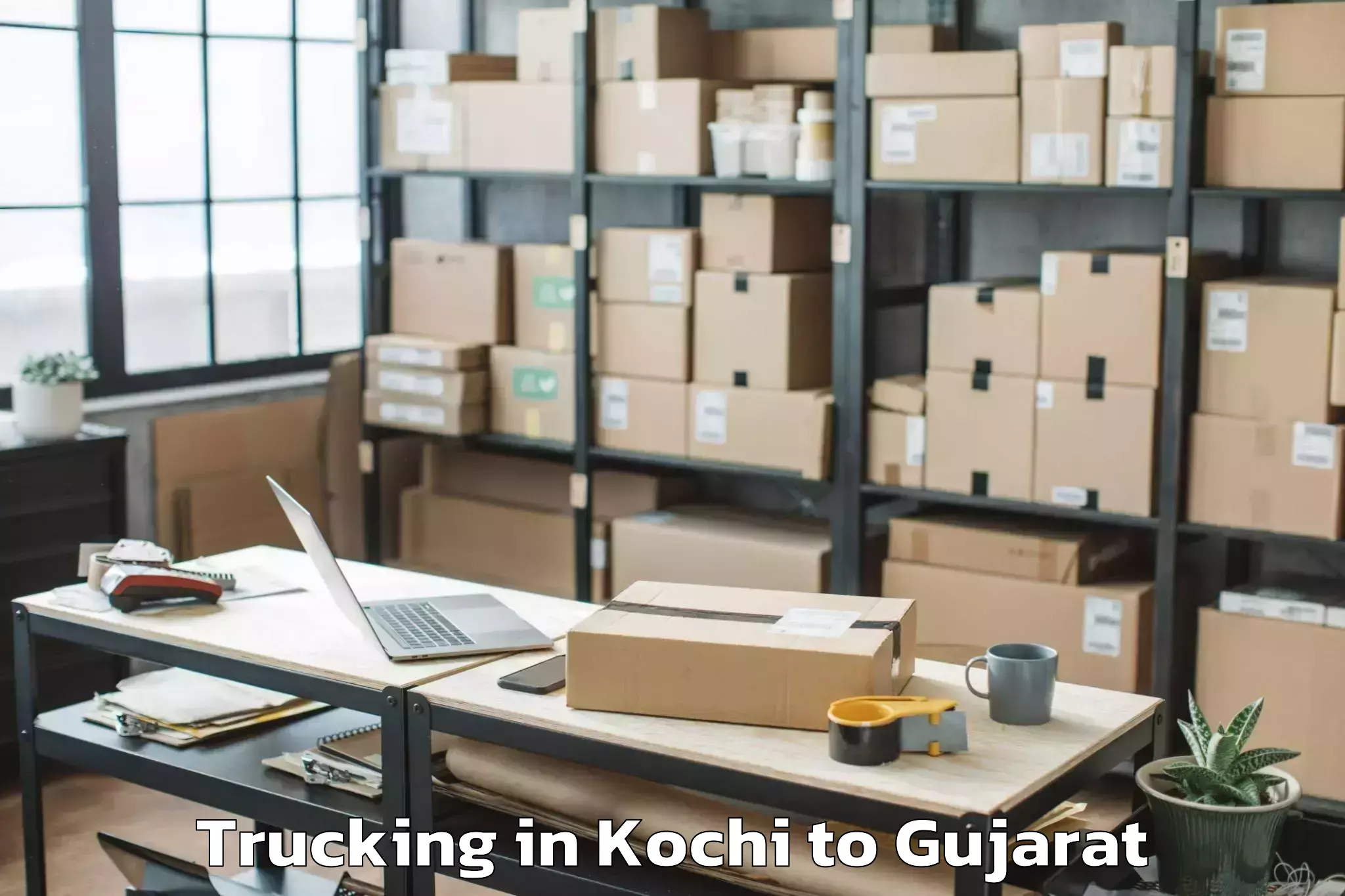 Trusted Kochi to Kherka Gujar Trucking